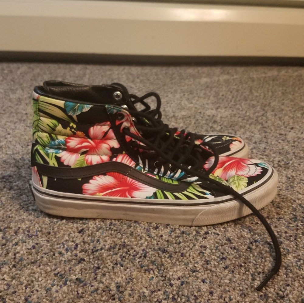 Floral Hightop Vans